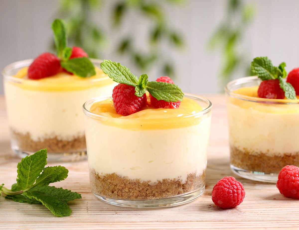 Lemon Curd Cheesecakes by Abel & Cole