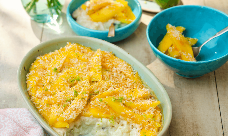 Mango, Lime, and Coconut Rice Pudding by Diabetes UK