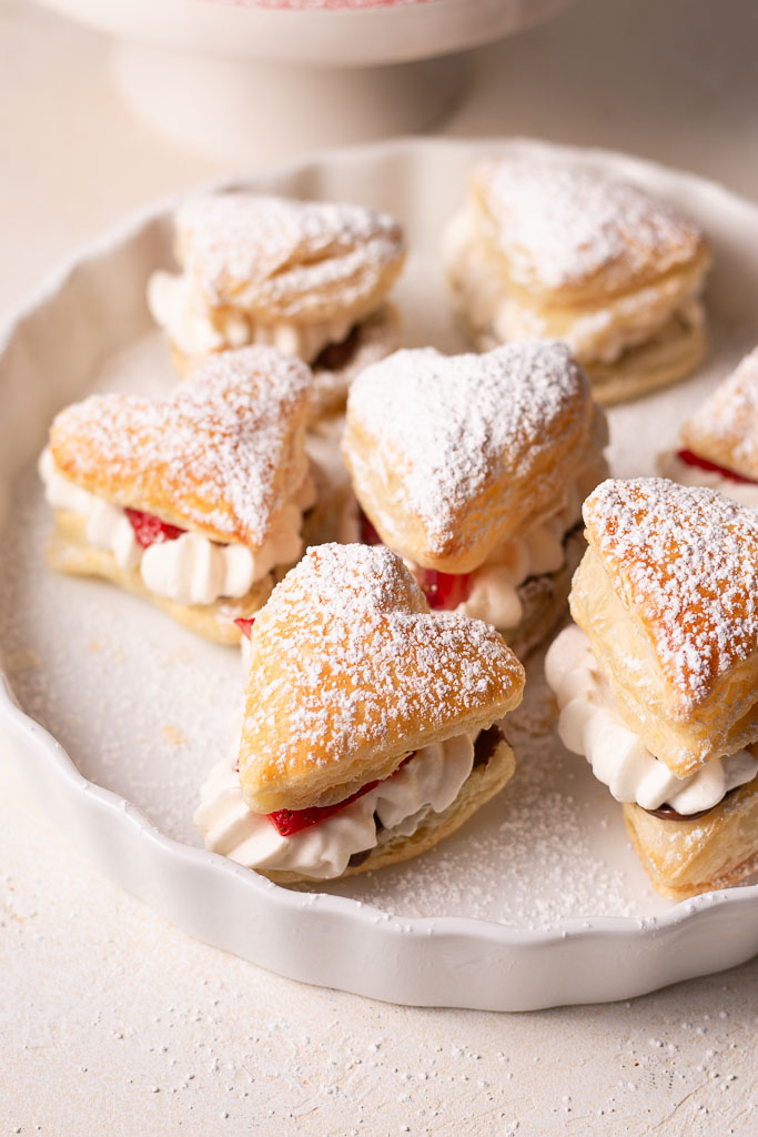 Nutella and Strawberry Puff Pastry Hearts by Sarah's Day Off