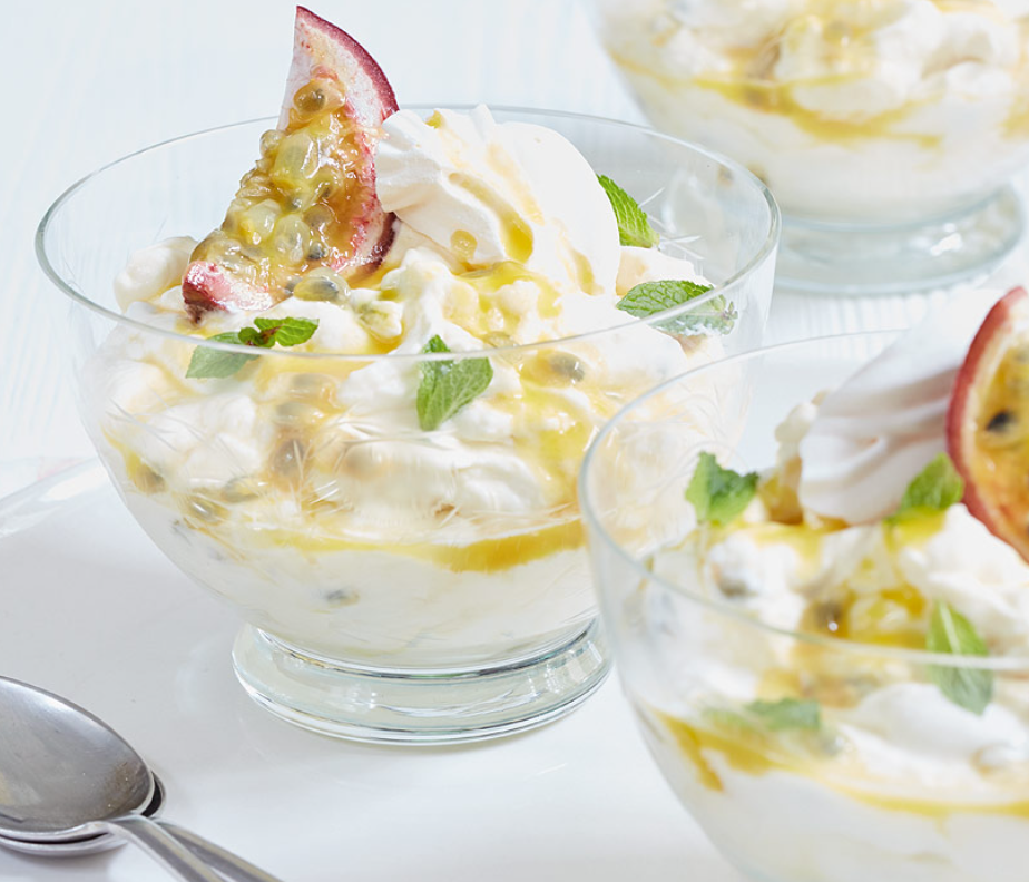 Passion Fruit and Banana Eton Mess by Mary Berry UK